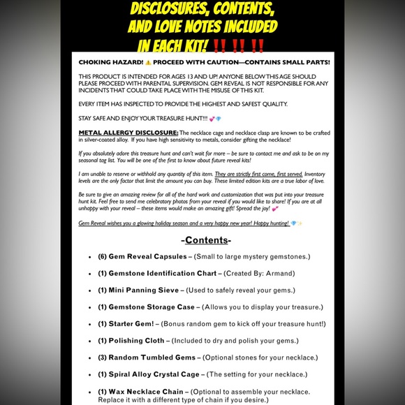 Gem Reveal - ‼️Mystery Treasure Hunt Kit! 💎🎁 ~LIMITED EDITION~ - Picture 7 of 8